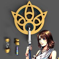 Yunas Summoner Staff - Final Fantasy X | 3D
