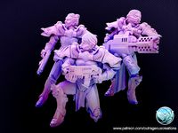 Modular Battle Nuns set 1 presupported | 3D