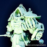 Battle Nun Exoskeleton Warsuit pressuported old version | 3D