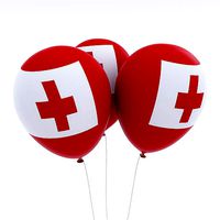 Tonga country balloon low poly 3d model