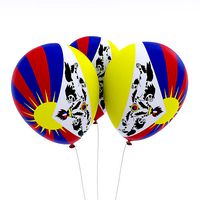 Tibet country balloon low poly 3d model