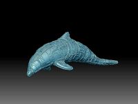 Dolphin sculpture | 3D