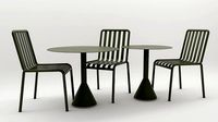 3D Olive Palissade Chair Cone Table Set Coffee Table model