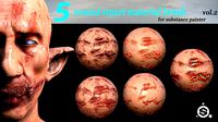 5 Wound Smart Material Brush For Substance Painter VOL 0