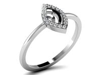Solitaire Women Ring 3dm STL OBJ FBX Render Details | 3D