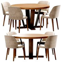Potocco Concha Aura dining set