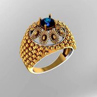 Traditional Indian Ring for Women Engagement Ring | 3D