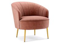 Matilda Velvet Shell Accent Chair