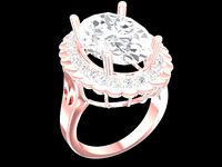 luxury diamond lady ring 3278 | 3D