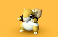 Sandshrew Gaara - 3D Print | 3D