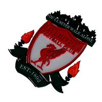 fc LIVERPOOL  football club logo print 3d  | 3D