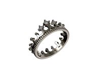 1021-Crown ring with diamonds | 3D