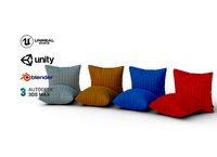 Knitted Cushions with a Chain Pattern Value Pack