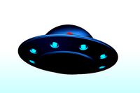 Keychain UFO Keychain svg 3d print file  keychain rings | 3D
