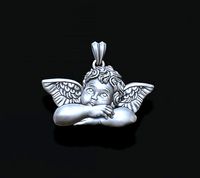 dreaming angel pendant v2 | 3D