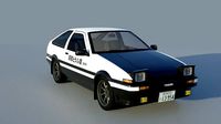 Toyota Trueno AE86 Initial D stylized