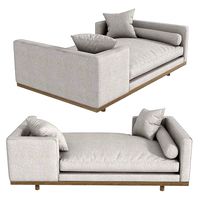 Four Hands Brady Tete A Tete Chaise