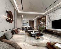 MAX-I-22-06-0018 Light Luxury Modern Living and Dining Room