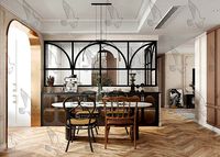 MAX-I-22-06-0028 Modern Light French Living and Dining Room
