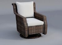 Cortena Resin Wicker Swivel Glider Patio Chair