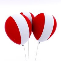 Peru country balloon 3d model