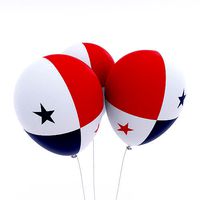 Panama country balloon 3d model