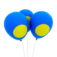 Palau country balloon low poly 3d model