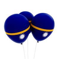 Nauru country balloon 3d model