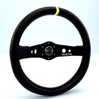 Steering Wheel Sparco R215 Leather Black