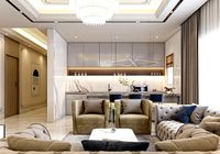 Neoclassic Living and Open Kitchen - Interior design