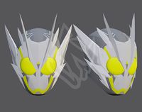 Kamen Rider Zero-One Metal Cluster Hopper 3D Model Template | 3D