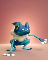 Pokemon - Frogadier | 3D