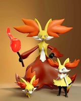 Pokemon - Fennekin Braixen and Delphox | 3D