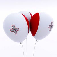 Malta country balloon 3d model