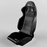 Racing Seat Sparco R100 Leather  Black-Black