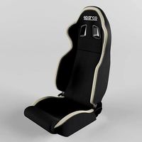 Racing Seat Sparco R100 Fabric Black-Vinyl