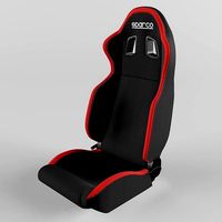 Racing Seat Sparco R100 Fabric Black-Red