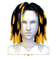 Hairstyle Dreadlocks Black yellow