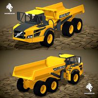 Voxel Volvo A40G Dumper Truck