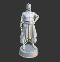 Ukrainian Cossack with mace | 3D