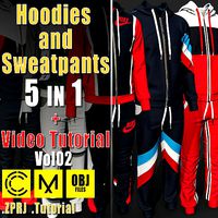 5 Hoodies and Sweatpants  Video Tutorial  CLO OBJ Vol02