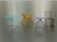 Wireframe Chair Stool Designs