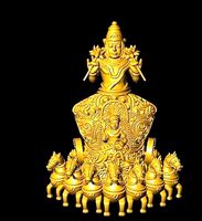 lakhsmi bhagwan with rath | 3D