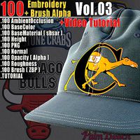 100 Embroidery  Brush Alpha Vol03  Video Tutorial