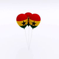 Ghana country balloon 3d model