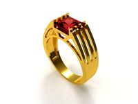 0109 - Simple Gents Ring | 3D
