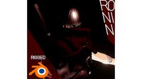 Cyberpunk Ninja Character - Low-poly 3D Model