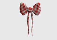 checkered red ribbon