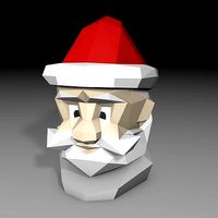 Low poly santa | 3D