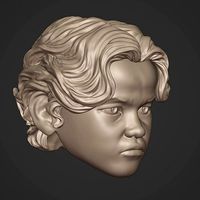 Child Boba Fett Head Sculpt | 3D